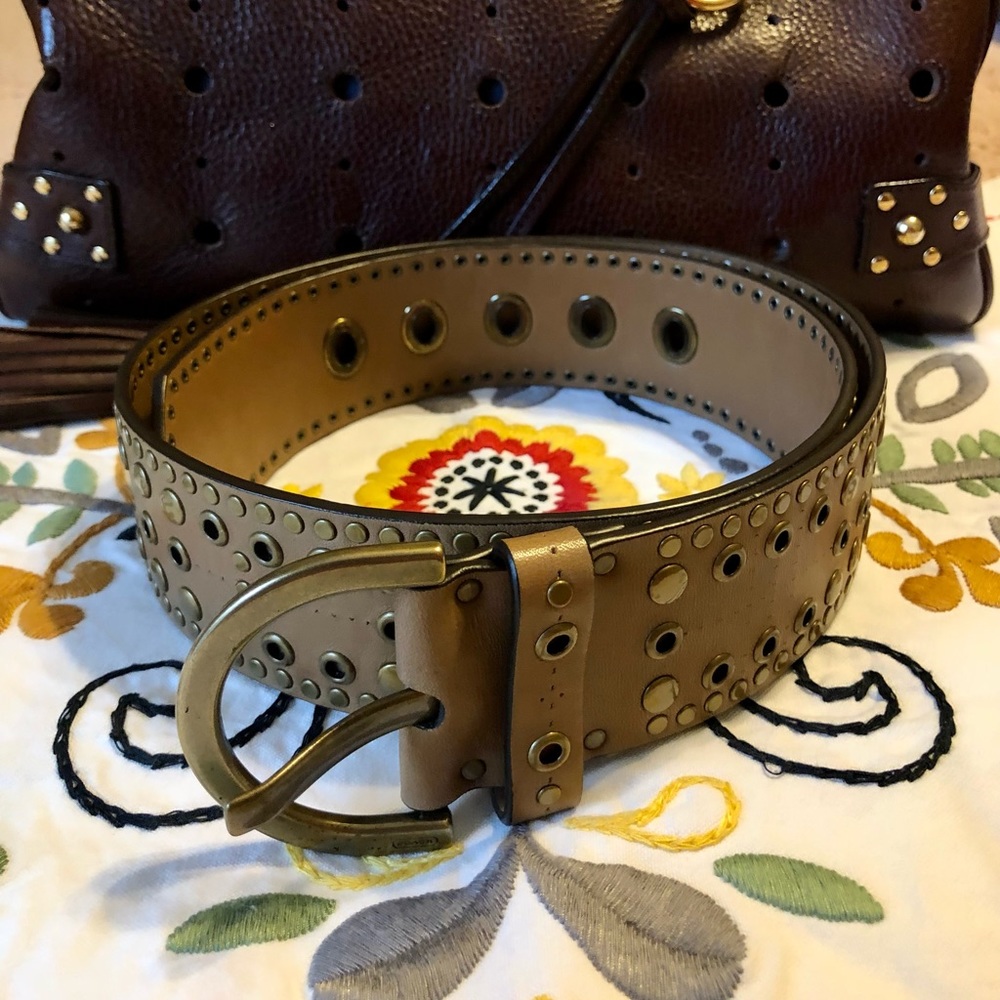 NWT Authentic Coach Studded Belt❣️